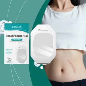 LANISKA Aposito De Pelicula Transparente Impermeable Cuidado De La Piel 10 Piezas Heridas