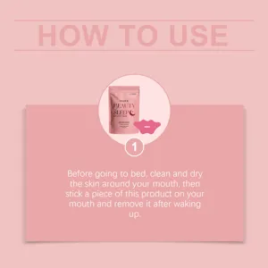Detailed instruction for using EELHOE Beauty Sleep Mouth Tape for better breathing.