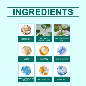 Imagen detallada del parche de cuidado de la piel LANISKA con ingredientes premium.