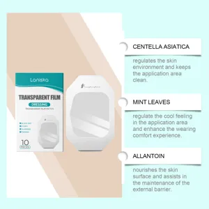 Apósito de película transparente 10pcs impermeable transpirable cuidado de la piel