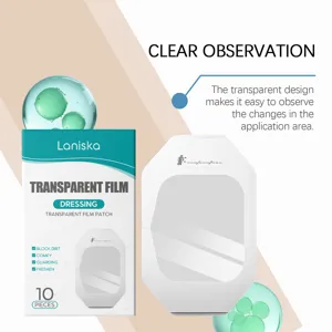 LANISKA apósito de película transparente para cuidado de la piel impermeable 10 unidades pack