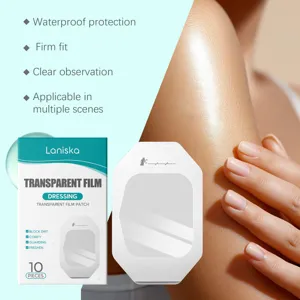 Apósito de película transparente impermeable para el cuidado de la piel suave 10pcs