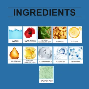 Liste détaillée des ingrédients de la crème corporelle avec acide salicylique