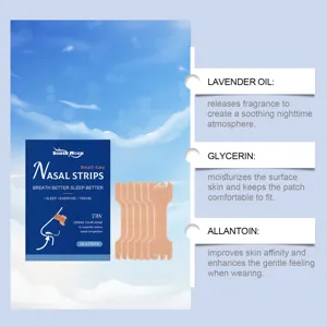 Strisce nasali South Moon per sonno migliore, respirazione facile e comfort con olio di lavanda.