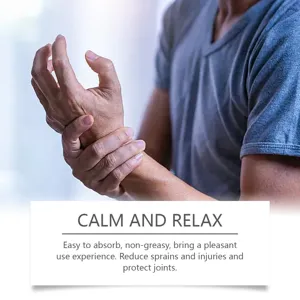 Joint relief spray designed to absorb quickly, reduce minor sprains and protect joints.