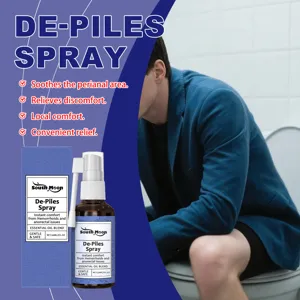 Détail du spray périanal South Moon pour le soulagement des hémorroïdes.
