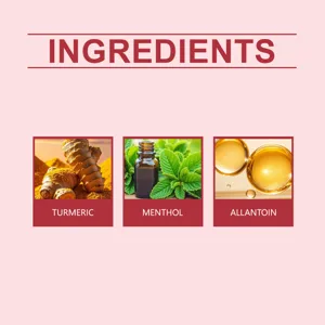 Detailed view showing natural ingredients like turmeric in South Moon joint care gel.
