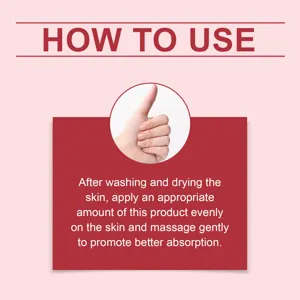 Detailed instructions on how to use the joint care gel for optimal skin absorption.