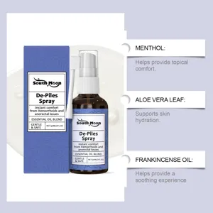 Spray apaisant pour hémorroïdes South Moon au menthol et extraits de feuille d'aloès
