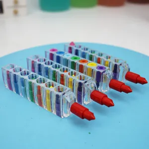 Kreatives Mundharmonika Stapel-Wachsmalstifte Set, bunte Malstifte für Kinder Kunst.
