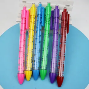 Colorful maze ballpoint pen set, stress relief educational toy pens for students, 6 pack.