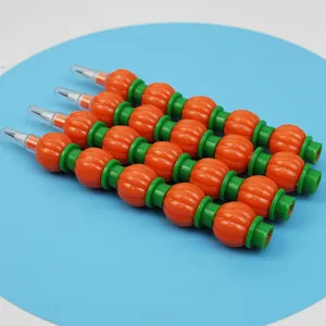 Creative Building Block Pumpkin Pencil Non-Sharpening Stackable Cartoon Multi-Section Pencils For School Students Writing Stationery Gift