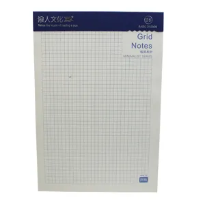 B5 grid notepad double sided grid draft paper minimalist style top flip notebook paper.