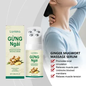 Ginger Mugwort Roller Massage Serum 120ml Neck Shoulder Muscle Relaxation Care Body Care