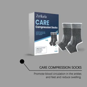 Zeriluna compression socks for ankle support and pain relief. Comfortable breathable daily wear.