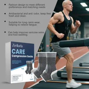 Compression socks for foot care, breathable elastic ankle support, daily wear fatigue relief.