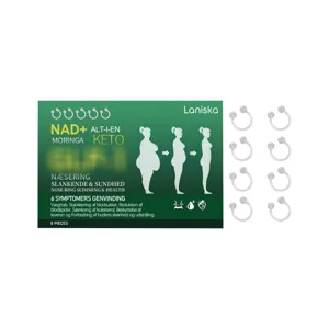 LANISKA Transparent Body Piercing Nose Ring Horseshoe 8 Pieces Set Daily Fashion Jewelry