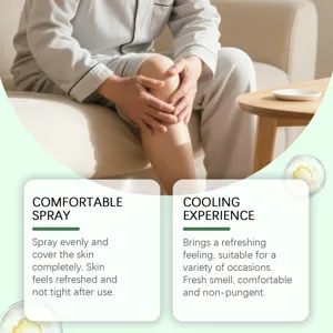 Joint care spray for daily relief, soothing massage spray with cooling and refreshing experience.