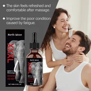 North Moon men's vitality massage oil for refreshing fatigue relief and skin comfort