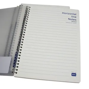 B5 Spiral Notebook with Frosted PP Cover Lined Pages Minimalist Journal for Students
