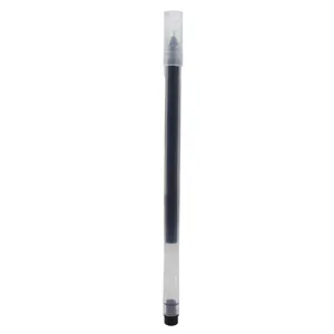 Large capacity transparent gel pen 0.5mm smooth writing black ink pen for student exam school.