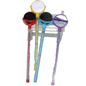 Creative mirror top stacking pencil set, colorful detachable non sharpening school stationery.