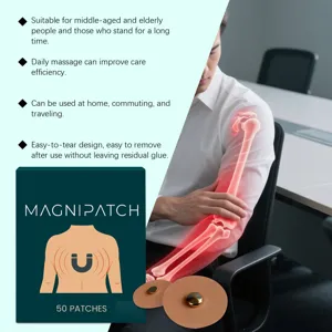 Magnetic body care patch set with 50 pieces, soothing joint and muscle relief for daily use.
