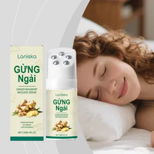 Plastic Ginger Mugwort Roller Massage Serum Soothing Moisturizing Neck Shoulder Body Care Essential Oil Manual Massager