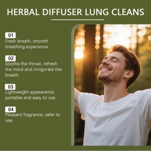 Kruiden diffuser ademverzorging stick met verfrissende natuurlijke formule voor dagelijks gebruik.