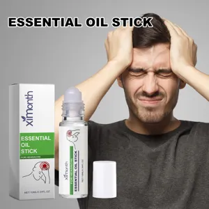 XIMONTH essential oil roll-on stick for headache relief and soothing portable body care 10ml