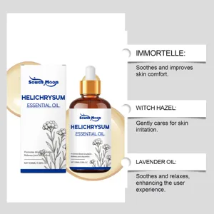 South Moon Helichrysum Ätherisches Öl 100ml für Gelenke mit Lavendel und Zaubernuss-Extrakt
