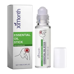 XIMONTH Essential Oil Stick Roll-on 10ml Portable Head Massage Relief Liquid Bottle Main