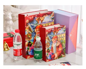 Sacchetti regalo di Natale con Babbo Natale in dimensioni grandi e piccole per feste
