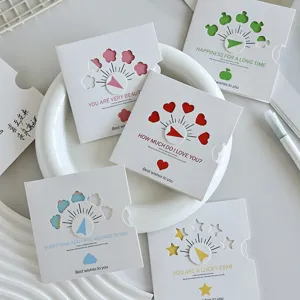 Set of creative rotating hollow greeting cards with various blessing themes and wishes
