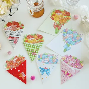 Collection de cartes de vœux bouquet de fleurs pour la Saint-Valentin et les profs