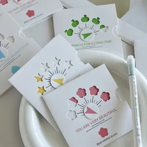 Detailed view of creative rotating hollow greeting cards with floral and star patterns.