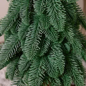 High-quality realistic PE artificial Noble Fir Christmas tree needles for home decor