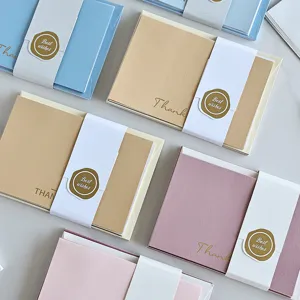 Biglietti di Auguri Bronzati Minimalisti Con Buste Cartone Carta Speciale Regalo Biglietti di Auguri per Matrimonio Compleanno Festa Piccoli Biglietti