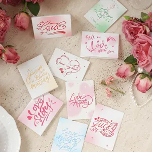 Colección de tarjetas de felicitación románticas con elegantes rosas y perlas