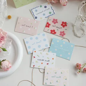 Assorted floral greeting cards with Thank You and Best Wishes messages for gifts