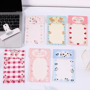 Assortment of six cute animal theme paper backing cards for decorative gift packaging