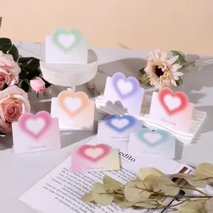 Ins Stil Träumerisch Herz Grußkarte Karton Farbverlauf Herz Best Wishes Botschaftskarte Für Valentinstag Geburtstag Hochzeit