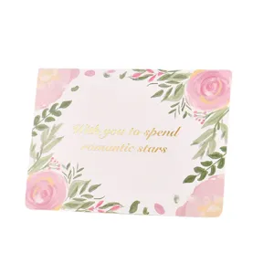 Elegant floral greeting card with gold foil text for birthday and holiday gifts