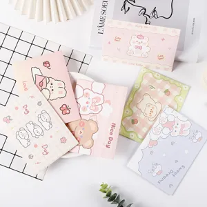Joli ensemble d'enveloppes et de papier à lettres pastel