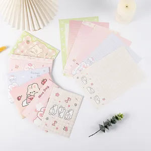 Joli ensemble de papier à lettres et enveloppes avec motifs de chiens pastel