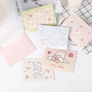 Ensemble d'enveloppes et papier à lettres mignon avec animaux