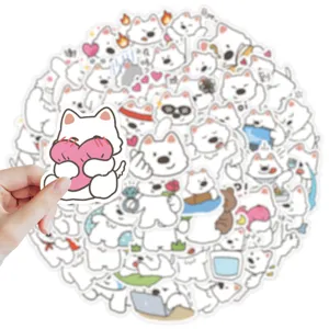 Süße West Highland White Terrier Aufkleber 50Pcs DIY Laptop Sticker wasserdicht decals