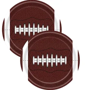 Wegwerpborden van papier met American football-thema voor sportieve feesten