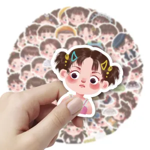 Original cute cartoon character waterproof stickers pack for tumbler skateboard DIY decor.