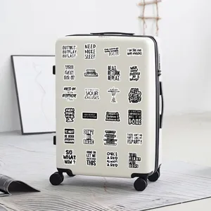 Black quote stickers waterproof vinyl decal for luggage laptop journal decoration
